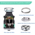 thumbnail image 4 of Garbage Disposals KUPPET 1/2 HP Food Waste Disposer with Power Cord 1700 RPM Continuous Feed Super Quiet&Easy to Install 34 OZ. Capacity Stainless Steel, 4 of 6