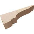 thumbnail image 6 of 4"W x 24"D x 8"H Thin New Brighton Rough Cedar Woodgrain TimberThane Corbel, Primed Tan, 6 of 6