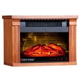 thumbnail image 1 of Heat Surge Mini Glo Portable Electric Fireplace Heater, Remote Control - Dark Oak, 1 of 5