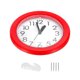 thumbnail image 3 of Reloj de pared Uxcell de 8 pulgadas, funcionamiento a batería de cuarzo, silencioso y sin tictac, reloj de pared redondo, rojo, 3 of 6