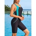 thumbnail image 6 of Women's Boyleg One Piece Swimsuit Racerback Athletic Bathing Suit, 6 of 7