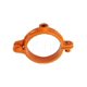 thumbnail image 3 of HIGHCRAFT HINGC-01-10 Colgador de tubos con anillo dividido con bisagras para decoración industrial, 1 pulg. Hierro recubierto de epoxi de cobre con soporte de varilla de 3/8 pulg. Soporte de montaje, 3 of 5