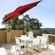 thumbnail image 4 of Sombrilla Parasol Costway 2.7m Vino rojo, 4 of 6