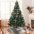 thumbnail image 7 of Rateoe Smiling Polar Bear Print Christmas Tree Skirt 30" for Xmas Holiday New Year Party Circle Tree Mat Ornaments Decoration, 7 of 7