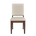 thumbnail image 5 of Modern Design Side Chairs Set of 2 Fabric Upholstered Kitchen Dining Furniture Wooden, 5 of 7