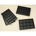 thumbnail image 7 of REGALWOVEN Set of 2 PU Leather Accessory Organizer Trays with Removable Dividers for Drawers Black 12 Grid Tray, 7 of 7