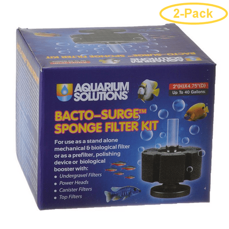 Hikari Aquarium Solutions Bacto-Surge Foam Filter Small - (Aquariums up to 40 Gallons) - Pack of