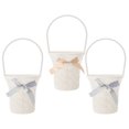 thumbnail image 3 of Weiweiguan 3Pcs Hanging Flower Baskets Imitation Rattan Woven Planter Wall Decoration, 3 of 6