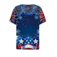 thumbnail image 5 of VerPetridure American Flag Shirts for Women 4th of July T Shirt Funny USA Print V-Neck Tees Patriotic Casual Short Sleeve Tops, 5 of 5