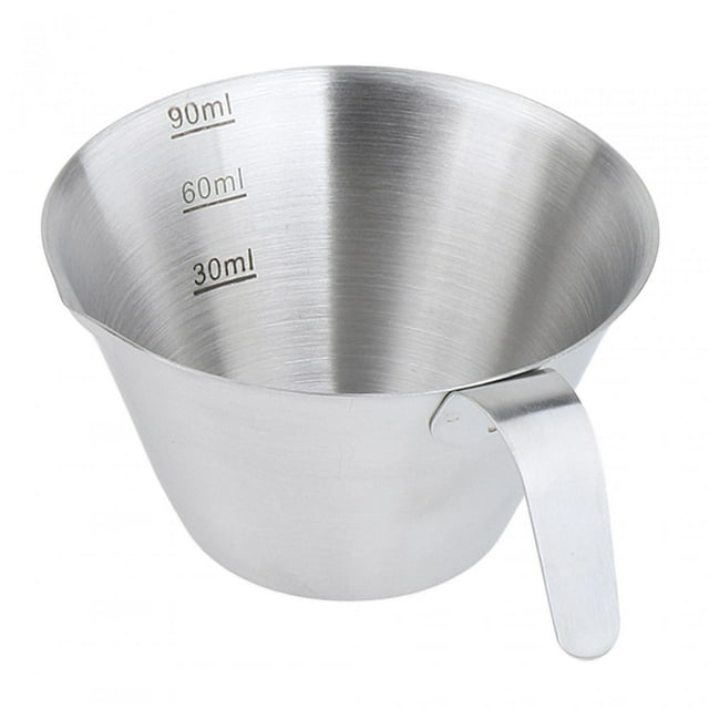 Taza medidora de espresso con escala, jarra reutilizable pequeña para café y leche, jarra para verter 100ml con Boca