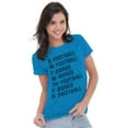 thumbnail image 4 of Bored Football Sport Schedule Womens Slim Fit Graphic Tee Brisco Brands L, 4 of 4