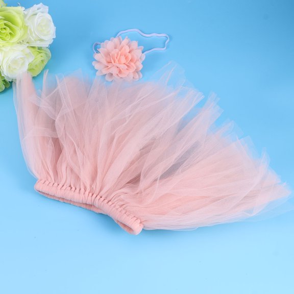 SOPOTUTU Girls Tulle Dress Pink Polyester 1Pack for Photography
