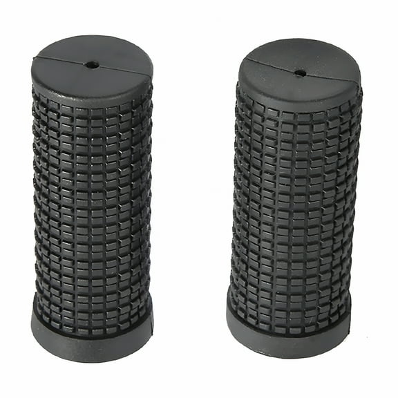 ACDANC Bike Long Short Handlebar Grips for Twisting Shifter MTB Parts Anti-Slip Soft TPR Rubber Black