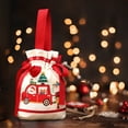 thumbnail image 6 of AUHomi 1PC Christmas Drawstring Gift Bags, Candy Xmas Gift Bags, Christmas Gift Wrap Reusable Canvas Santa Bag, Gift Wrap Bags for Xmas Presents Party Favors Decor Goody (B), 6 of 6