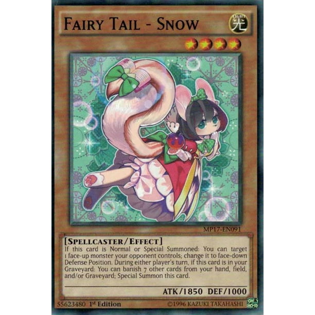 Yugioh 17 Mega Tin Mega Pack Fairy Tail Snow Mp17 En091 Walmart Com Walmart Com