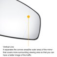 thumbnail image 4 of Reemplazo de vidrio del espejo retrovisor derecho calefaccionado en blanco para Renault Megane LATITUDE, 4 of 6