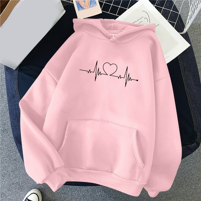 Gosuguu Liquidation Mode Femme Col Rond Manches Longues T-Shirt Imprimé Blouse Ample Tops Hoodies Soldes Aujourd'hui Prime