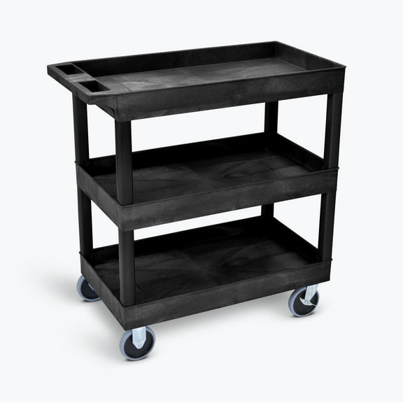 A-TO-Z SUPPLY EC111HD-B 32" x 18" Tub Cart - Three Shelves