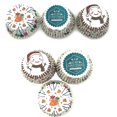 thumbnail image 1 of Oil Proof Dessert Wraps Cake Floral Wrappers for Cupcake Decoration 100Pcs, 1 of 1