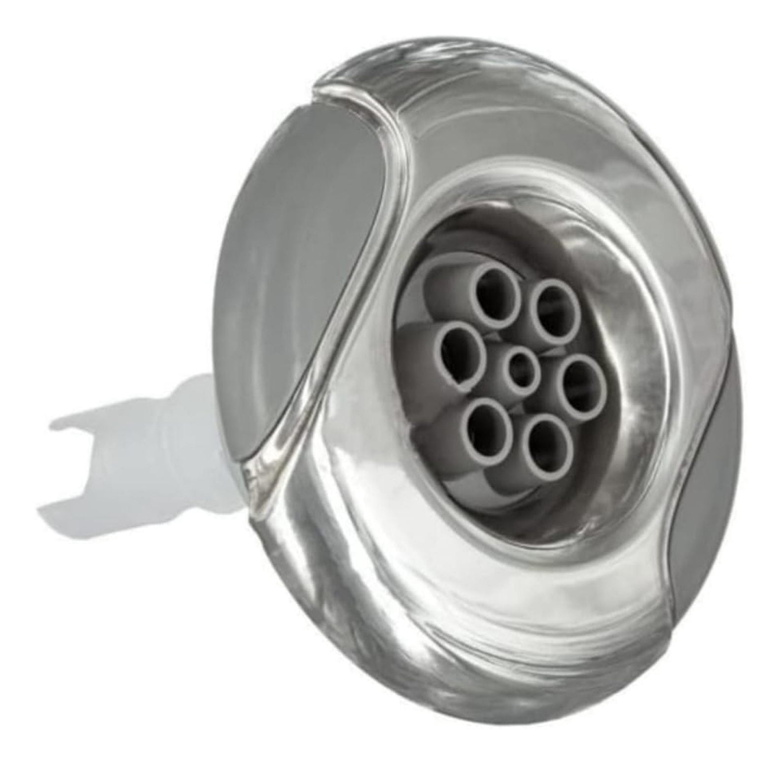 Hot Tub Compatible with Marquis Spas Jet, 7-Port, Stainless/Gray, 3 1/4 Inch MRQ320-6746