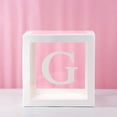thumbnail image 1 of Amyove Baby Girl Birthday Party Decorations Letters Box Kit White Transparent Boxes Wedding Confession Scene Arrangement Balloon Gift Box, 1 of 9