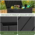 thumbnail image 5 of Uforic 45 Gallon Outdoor Resin Deck Box, Waterproof Storage Box, Lockable, Black, 5 of 10