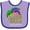 Lavender and Purple, variant on Inktastic Mardi Gras New Orleans Louisiana Jester Hat Boys or Girls Baby Bib