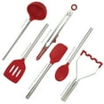thumbnail image 5 of Flex-Core Silicone Utensil Set of 6, Cayenne, 5 of 5