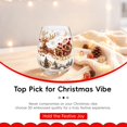 thumbnail image 7 of SeekLGT Christmas Wine Glasses 3D Christmas Glass Art Cup Embossed Holiday Drinkware Decorative Christmas Glasses Cup for Home Table Decor Party Toast Unique Christmas Gifts 1 pc, 7 of 7