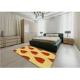 thumbnail image 4 of Ahgly Company Indoor Round Patterned Orange Red Orange Area Rugs, 5' Round, 4 of 6