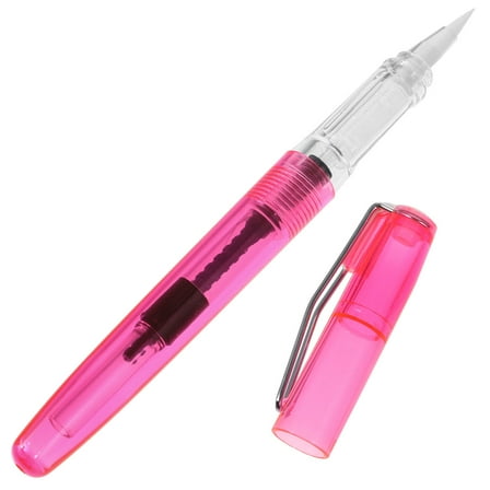 WHAMVOX 2Pcs Chinese Calligraphy Pens for Beginners in Rosy and Transparent .50X0.79X0.51In
