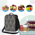 thumbnail image 4 of Rateoe Spider Cobweb Lunch Bag Reusable Lunch Box with Shoulder Straps for Men Women Insulated Portable Lunchbox for adults Suitable for School Work Picnic, 4 of 7