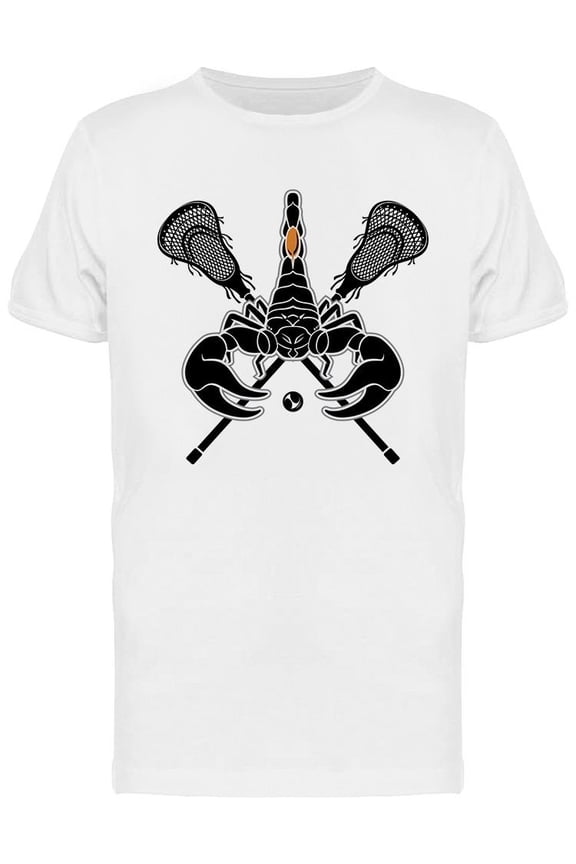 Scorpion Lacrosse Mascot T-Shirt Men -Image by Shutterstock, Male x-Large