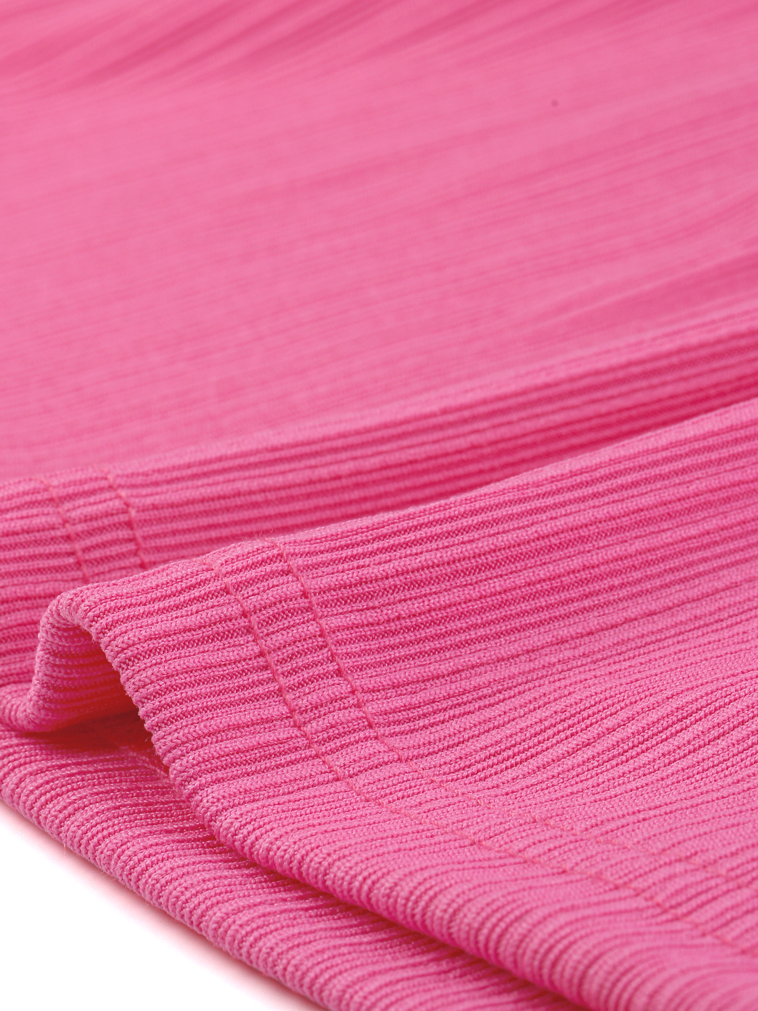 DARING DIVA Ruched Bodycon Ribbed Knit Tank Dress XS Hot Pink