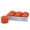 Orange, variant on Stonebriar Collection Unscented Ivory Pillar Candle, 6-Pack, 3" x 6", 65-Hour Burn Time