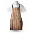 thumbnail image 4 of Rustic Wood Apron, Aged Planks Pattern Vintage Style Composition Carpenter Themed Photography, Unisex Kitchen Bib with Adjustable Neck for Cooking Gardening, Adult Size, Almond and Plum, by Ambesonne, 4 of 4