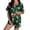 Dark Green, variant on TGPMGRZ Women's Christmas Pajamas Set Long-Sleeve Loose Fit Button Front