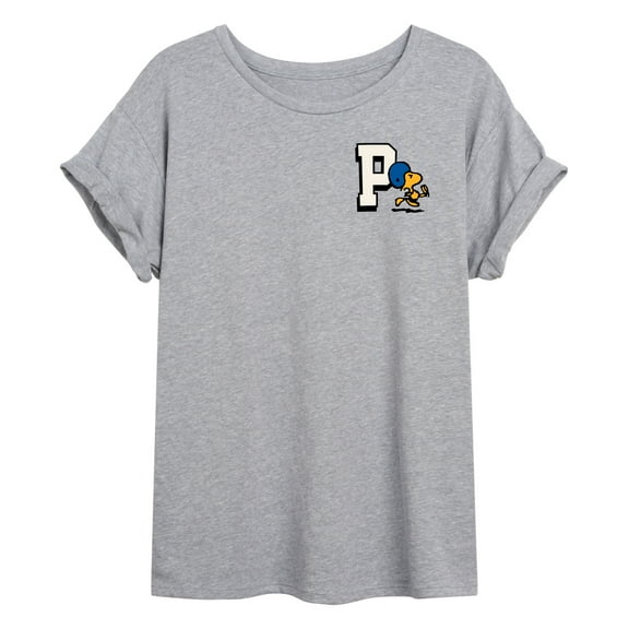 Peanuts - Franklin Collegiate -Womens Oversized Graphic T-Shirt