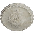 thumbnail image 3 of Ekena Millwork 16 7/8"W x 11 3/4"H x 1 1/2"P Oxford Ceiling Medallion, Hand-Painted Pot of Cream Crackle, 3 of 5