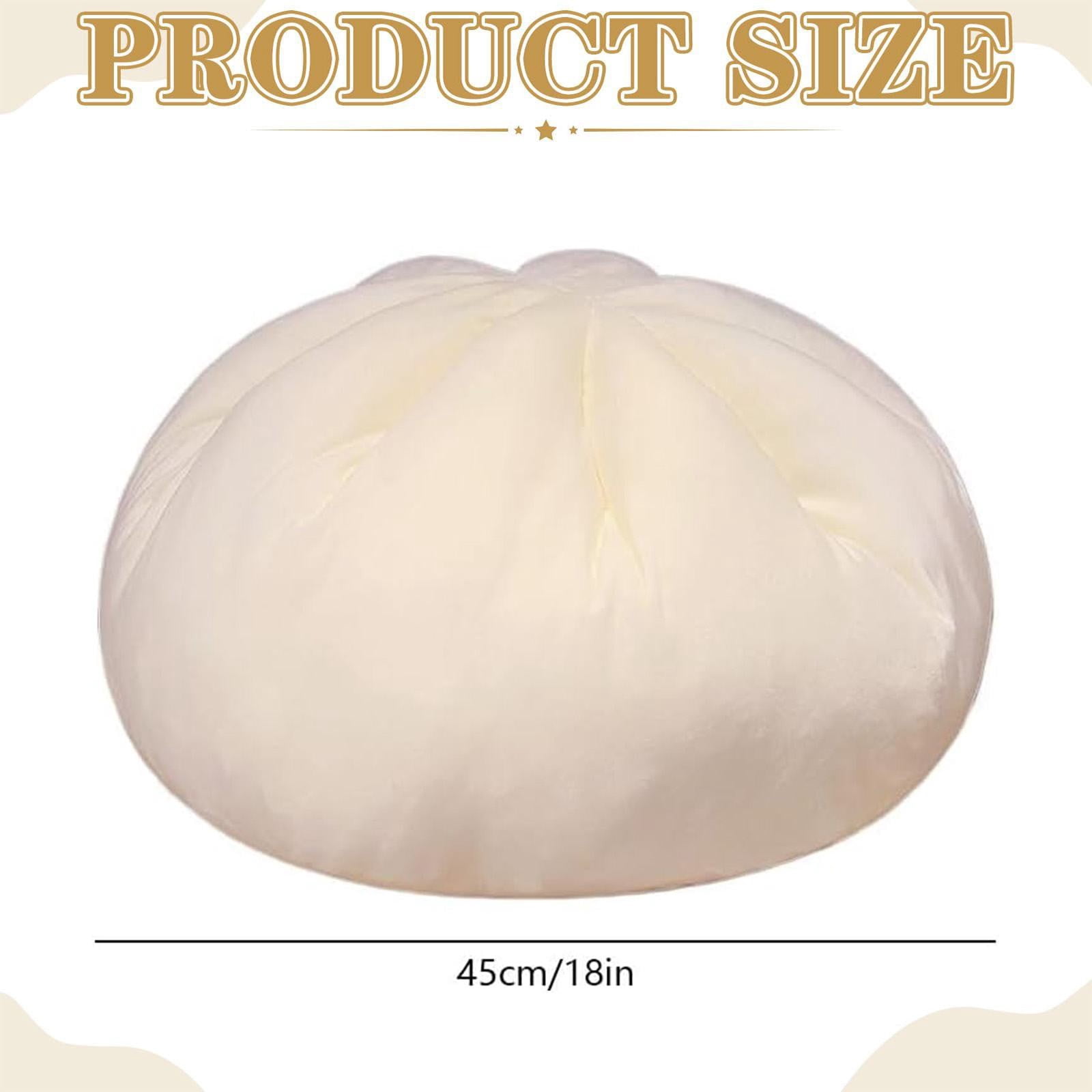 Giant Dumpling Squishy Pillow - Cute Plush Stuffed Bun Throw Pillow, Soft Dough Bun Plushie Comfort for Kids and Adults, Home Decor (45cm/17.7inch)