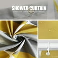 thumbnail image 6 of Gray Yellow Shower Curtain W 72 x H 72, Waterproof Design and Polyester, Quick-Drying, Weighted Hem, Shower Curtains Set for Bathroom, Machine Washable with 12 Hooks, 6 of 6