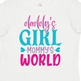 thumbnail image 4 of Inktastic Baby Daddy's Girl Mommy's World Cute Design Girls Toddler T-Shirt, 4 of 5