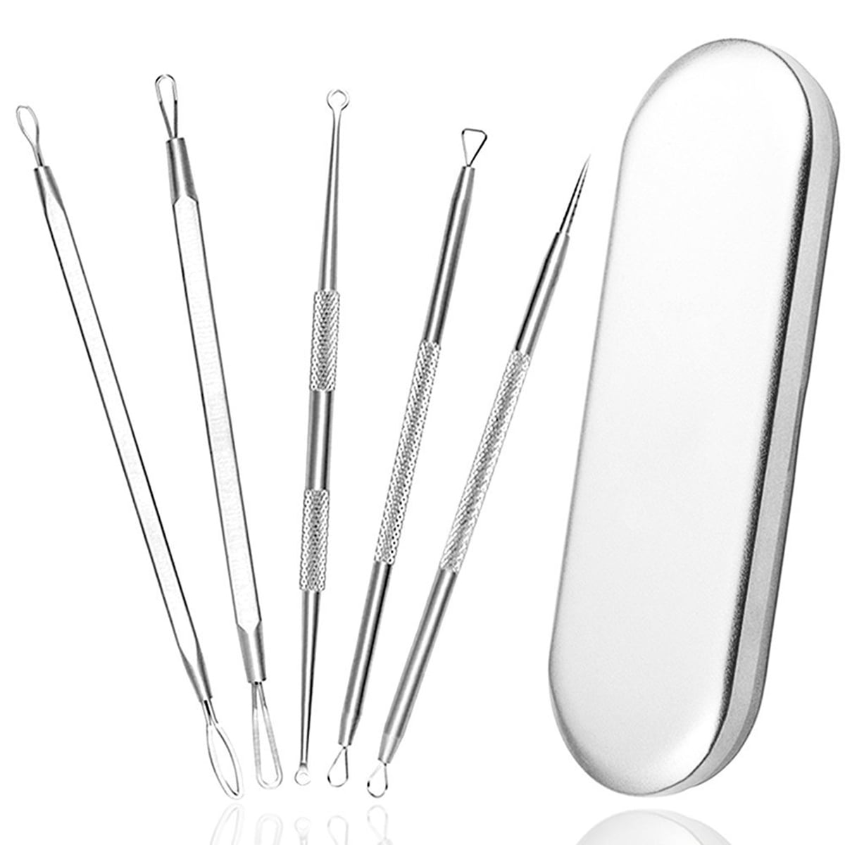 Blackhead Remover Pimple Popper Tool Kit Comedone Extractor, Upmore Blackhead Acne Removal Tweezers Kit Skincare Tools For Face