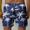 thumbnail image 5 of Axiiglly Beach Shorts for Men Plus Size Summer Shorts Casual Floral Printed Board Shorts Elastic Waist Vacation Swim Trunks Comfy Lightweight Hawaiian Shorts with Pockets, 5 of 5