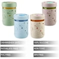 thumbnail image 6 of PandaEar 4 Pack Kids & Toddler Glass Cups, Glass Mason Jar Cups 8.45 oz with Silicone Sleeves & Straws, Toddler Spill-Proof Smoothie Cups, 6 of 7