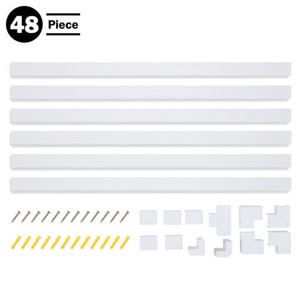 SimpleCord 150-Inch Cable Management Kit, 6-Pack White photo 7