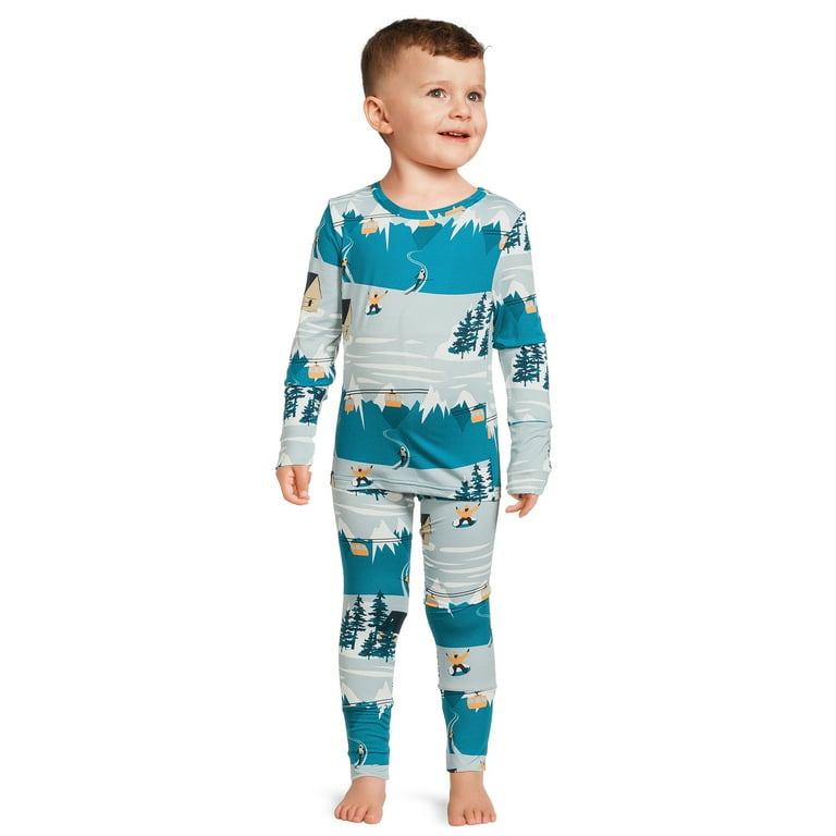 Swiss Tech Toddler Brushed Jersey Warm Thermal 2pc Set Sizes 2T 5T Walmart