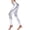 Silver, variant on Womens Shiny Metallic Faux Leather Skinny Leggings, High Waist Stretch Tight Pants for Party Club Royal Blue S