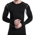 thumbnail image 1 of Compresión para hombres debajo de la camisa Capa base Manga larga Deportes Gimnasio Camisetas Entrenamiento atlético Ropa de entrenamiento - Secado rá METRO Soledad Camisetas, 1 of 10