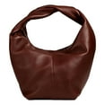 thumbnail image 4 of Valentino Garavani Roman Stud Twisted Brown Leather Shoulder Bag, 4 of 9